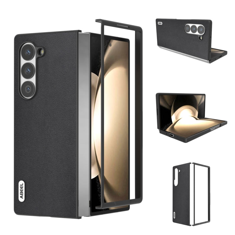 ABEEL Genuine Leather Xiaoya Series Phone Case, For Samsung Galaxy Z Flip6 / Flip7 FE, For Samsung Galaxy Z Fold6, For Samsung Galaxy Z Fold5, For Samsung Galaxy Z Flip5