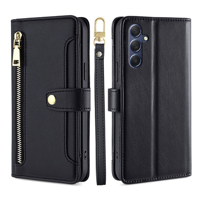 Sheep Texture Cross-body Zipper Wallet Leather Phone Case, For Samsung Galaxy M34 5G / F34 5G, For Samsung Galaxy S23 FE 5G, For Samsung Galaxy M54 5G, For Samsung Galaxy F14 5G, For Samsung Galaxy A34 5G, For Samsung Galaxy A54 5G                     ...