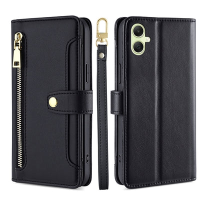 Sheep Texture Cross-body Zipper Wallet Leather Phone Case, For Samsung Galaxy M55 5G, For Samsung Galaxy M15, For Samsung Galaxy Xcover 7 5G, For Samsung Galaxy S24 Ultra 5G, For Samsung Galaxy S24+ 5G, For Samsung Galaxy S24 5G, For Samsung Galaxy A05...