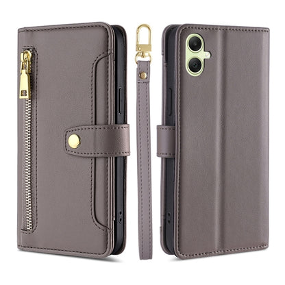 Sheep Texture Cross-body Zipper Wallet Leather Phone Case, For Samsung Galaxy M55 5G, For Samsung Galaxy M15, For Samsung Galaxy Xcover 7 5G, For Samsung Galaxy S24 Ultra 5G, For Samsung Galaxy S24+ 5G, For Samsung Galaxy S24 5G, For Samsung Galaxy A05...