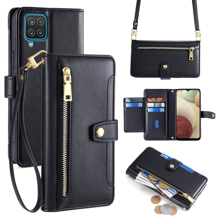 Sheep Texture Cross-body Zipper Wallet Leather Phone Case, For Samsung Galaxy A22 5G, For Samsung Galaxy S21 FE 5G, For Samsung Galaxy S21 5G, For Samsung Galaxy A32 4G, For Samsung Galaxy S21+ 5G, For Samsung Galaxy S21 Ultra 5G, For Samsung Galaxy A1...