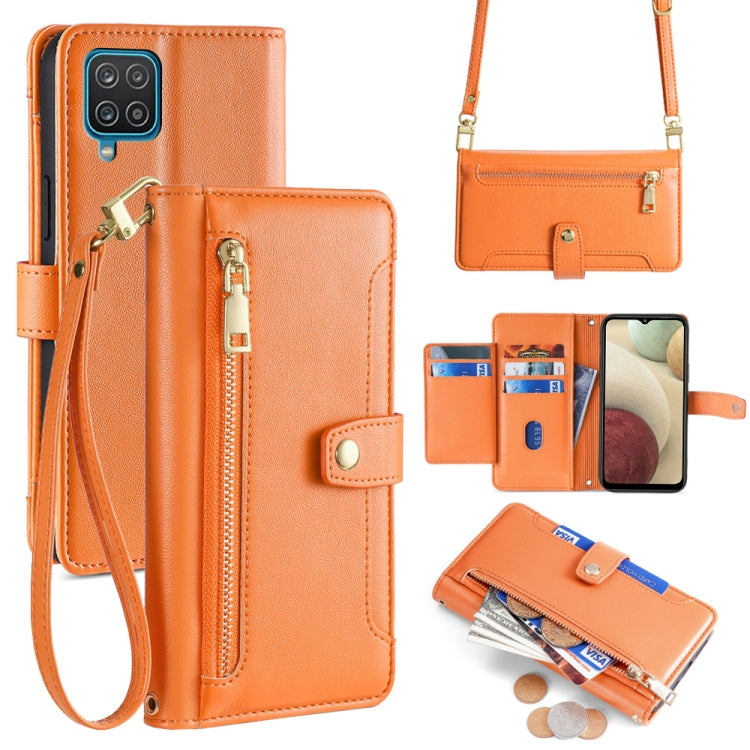 Sheep Texture Cross-body Zipper Wallet Leather Phone Case, For Samsung Galaxy A22 5G, For Samsung Galaxy S21 FE 5G, For Samsung Galaxy S21 5G, For Samsung Galaxy A32 4G, For Samsung Galaxy S21+ 5G, For Samsung Galaxy S21 Ultra 5G, For Samsung Galaxy A1...