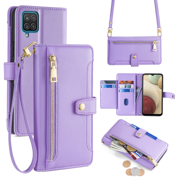 Sheep Texture Cross-body Zipper Wallet Leather Phone Case, For Samsung Galaxy A22 5G, For Samsung Galaxy S21 FE 5G, For Samsung Galaxy S21 5G, For Samsung Galaxy A32 4G, For Samsung Galaxy S21+ 5G, For Samsung Galaxy S21 Ultra 5G, For Samsung Galaxy A1...