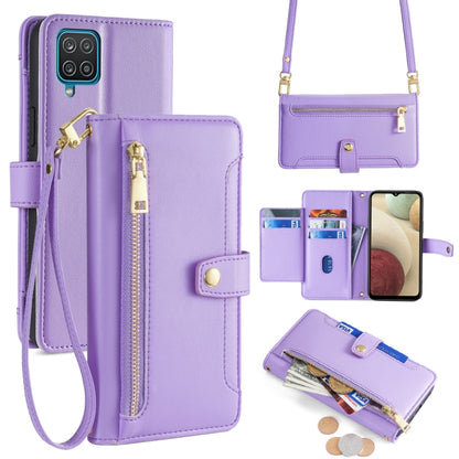 Sheep Texture Cross-body Zipper Wallet Leather Phone Case, For Samsung Galaxy A22 5G, For Samsung Galaxy S21 FE 5G, For Samsung Galaxy S21 5G, For Samsung Galaxy A32 4G, For Samsung Galaxy S21+ 5G, For Samsung Galaxy S21 Ultra 5G, For Samsung Galaxy A1...