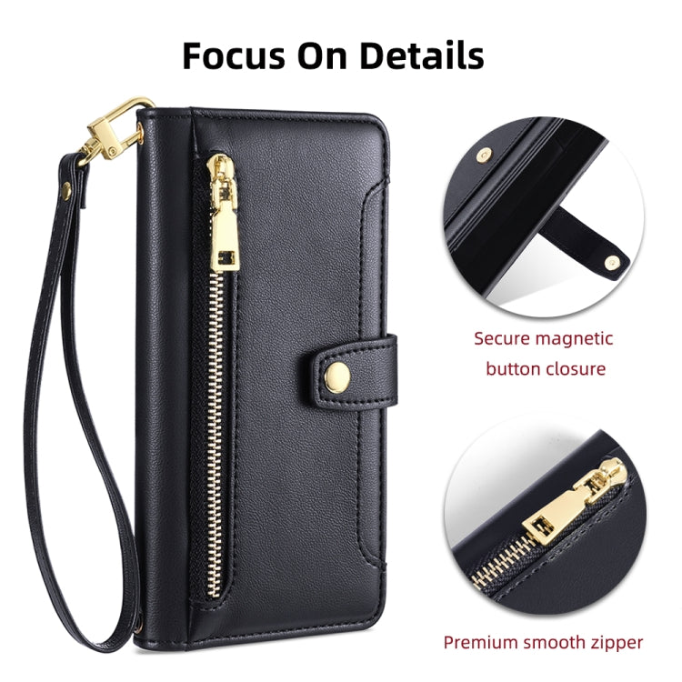 Sheep Texture Cross-body Zipper Wallet Leather Phone Case, For Samsung Galaxy A22 5G, For Samsung Galaxy S21 FE 5G, For Samsung Galaxy S21 5G, For Samsung Galaxy A32 4G, For Samsung Galaxy S21+ 5G, For Samsung Galaxy S21 Ultra 5G, For Samsung Galaxy A1...
