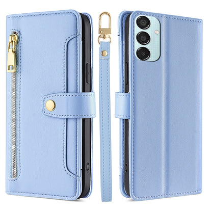 Sheep Texture Cross-body Zipper Wallet Leather Phone Case, For Samsung Galaxy M55 5G, For Samsung Galaxy M15, For Samsung Galaxy Xcover 7 5G, For Samsung Galaxy S24 Ultra 5G, For Samsung Galaxy S24+ 5G, For Samsung Galaxy S24 5G, For Samsung Galaxy A05...