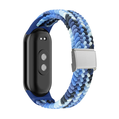 Adjustable Nylon Braided Steel Buckle Watch Band, For Xiaomi Mi Band 8