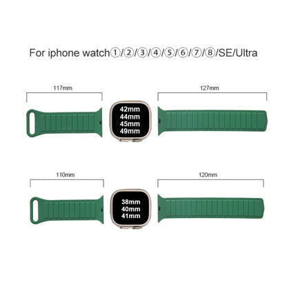 Loop Magnetic Silicone Watch Band, For Apple Watch 8 45mm, For Apple Watch SE 2022 40mm, For Apple Watch SE 2022 44mm