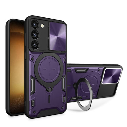 CD Texture Sliding Camshield Magnetic Holder Phone Case, For Samsung Galaxy S23+ 5G, For Samsung Galaxy S23 5G, For Samsung Galaxy S20 FE, For Samsung Galaxy A73 5G, For Samsung Galaxy A33 5G, For Samsung Galaxy A13 4G, For Samsung Galaxy S22 Ultra 5G ...
