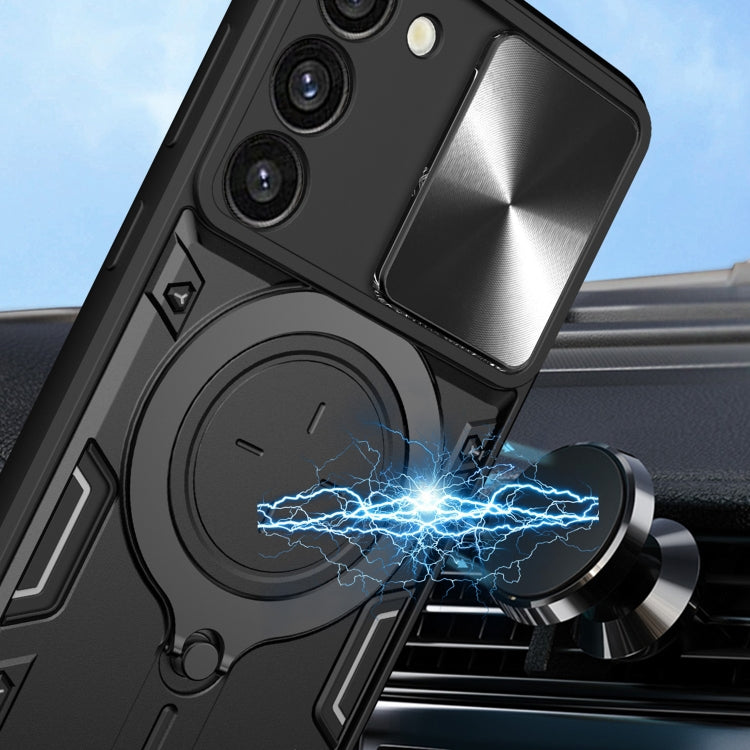CD Texture Sliding Camshield Magnetic Holder Phone Case, For Samsung Galaxy S23+ 5G, For Samsung Galaxy S23 5G, For Samsung Galaxy S20 FE, For Samsung Galaxy A73 5G, For Samsung Galaxy A33 5G, For Samsung Galaxy A13 4G, For Samsung Galaxy S22 Ultra 5G ...