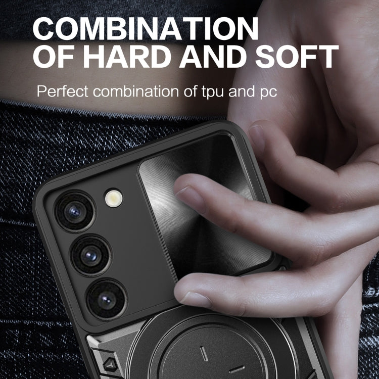 CD Texture Sliding Camshield Magnetic Holder Phone Case, For Samsung Galaxy S23+ 5G, For Samsung Galaxy S23 5G, For Samsung Galaxy S20 FE, For Samsung Galaxy A73 5G, For Samsung Galaxy A33 5G, For Samsung Galaxy A13 4G, For Samsung Galaxy S22 Ultra 5G ...