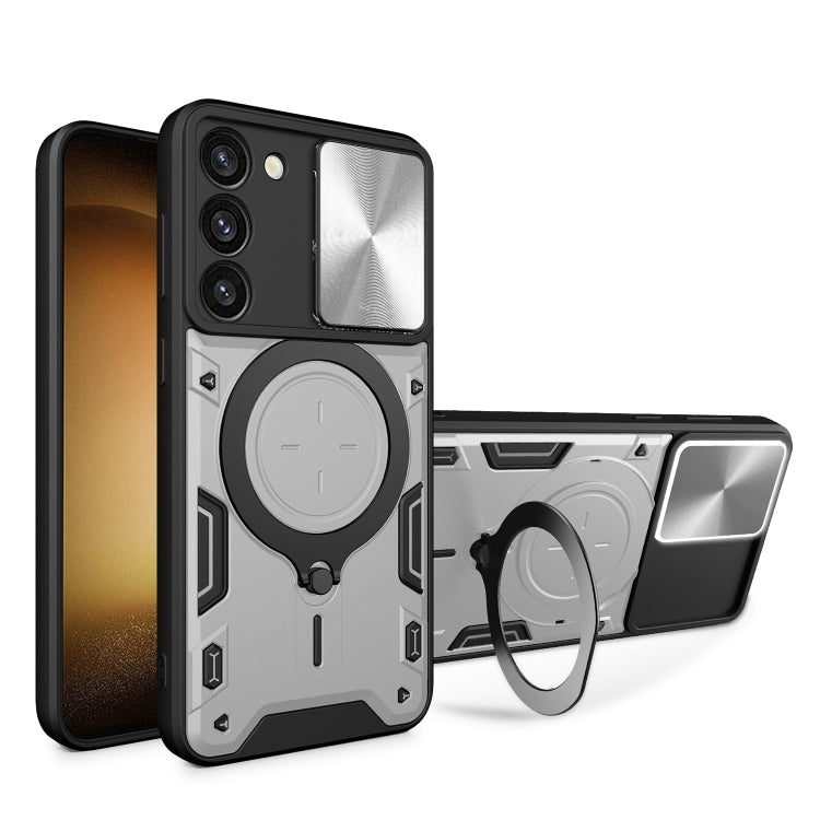 CD Texture Sliding Camshield Magnetic Holder Phone Case, For Samsung Galaxy S23+ 5G, For Samsung Galaxy S23 5G, For Samsung Galaxy S20 FE, For Samsung Galaxy A73 5G, For Samsung Galaxy A33 5G, For Samsung Galaxy A13 4G, For Samsung Galaxy S22 Ultra 5G ...