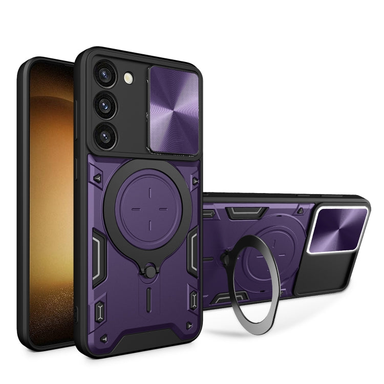 CD Texture Sliding Camshield Magnetic Holder Phone Case, For Samsung Galaxy S23+ 5G, For Samsung Galaxy S23 5G, For Samsung Galaxy S20 FE, For Samsung Galaxy A73 5G, For Samsung Galaxy A33 5G, For Samsung Galaxy A13 4G, For Samsung Galaxy S22 Ultra 5G ...