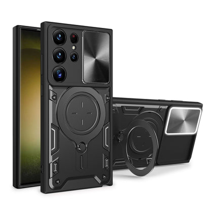 CD Texture Sliding Camshield Magnetic Holder Phone Case, For Samsung Galaxy S24 FE 5G, For Samsung Galaxy S24+ 5G, For Samsung Galaxy S24 5G, For Samsung Galaxy A24 4G, For Samsung Galaxy A23 5G, For Samsung Galaxy A34 5G, For Samsung Galaxy A54 5G    ...