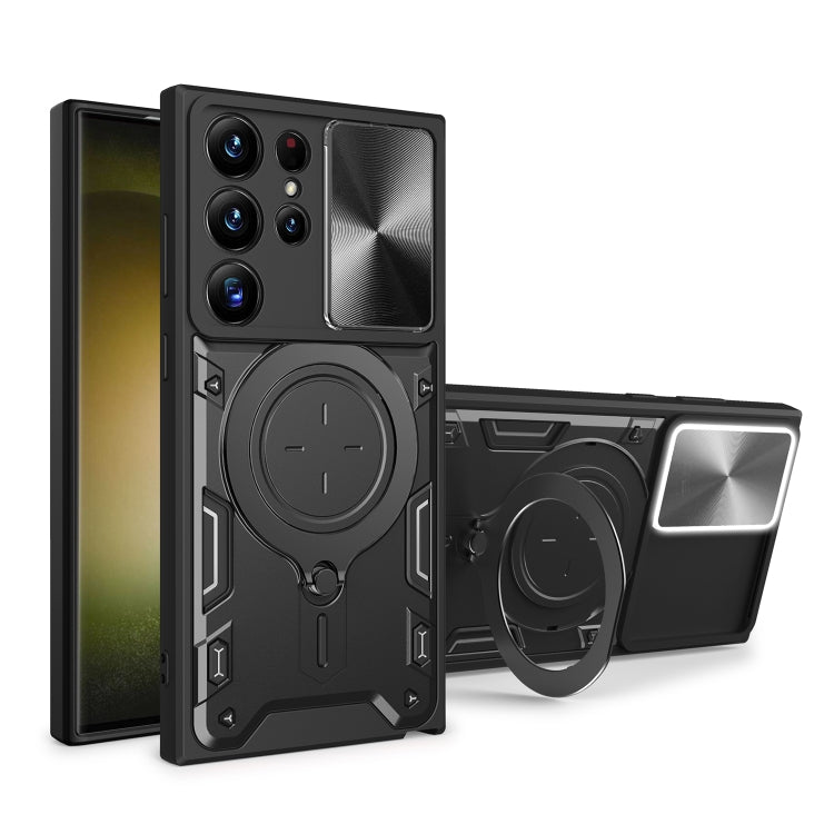CD Texture Sliding Camshield Magnetic Holder Phone Case, For Samsung Galaxy S23+ 5G, For Samsung Galaxy S23 5G, For Samsung Galaxy S20 FE, For Samsung Galaxy A73 5G, For Samsung Galaxy A33 5G, For Samsung Galaxy A13 4G, For Samsung Galaxy S22 Ultra 5G ...