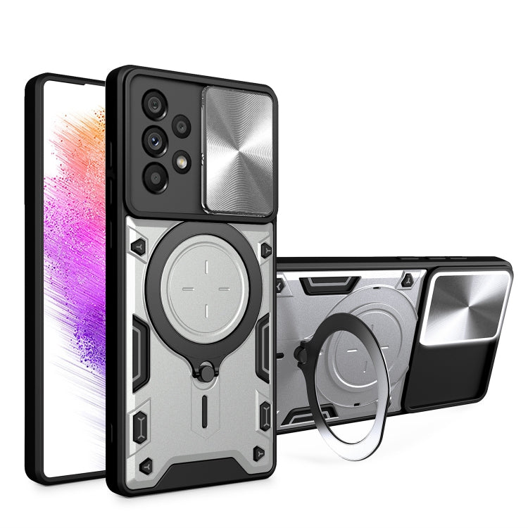 CD Texture Sliding Camshield Magnetic Holder Phone Case, For Samsung Galaxy S23+ 5G, For Samsung Galaxy S23 5G, For Samsung Galaxy S20 FE, For Samsung Galaxy A73 5G, For Samsung Galaxy A33 5G, For Samsung Galaxy A13 4G, For Samsung Galaxy S22 Ultra 5G ...