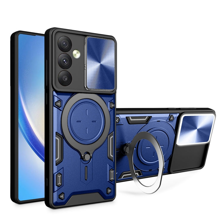 CD Texture Sliding Camshield Magnetic Holder Phone Case, For Samsung Galaxy S24 FE 5G, For Samsung Galaxy S24+ 5G, For Samsung Galaxy S24 5G, For Samsung Galaxy A24 4G, For Samsung Galaxy A23 5G, For Samsung Galaxy A34 5G, For Samsung Galaxy A54 5G    ...