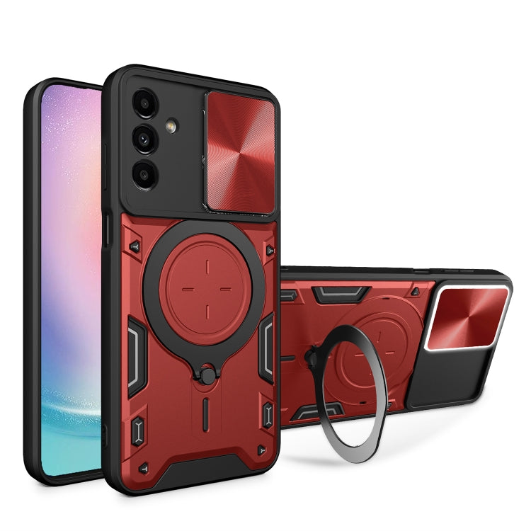 CD Texture Sliding Camshield Magnetic Holder Phone Case, For Samsung Galaxy S24 FE 5G, For Samsung Galaxy S24+ 5G, For Samsung Galaxy S24 5G, For Samsung Galaxy A24 4G, For Samsung Galaxy A23 5G, For Samsung Galaxy A34 5G, For Samsung Galaxy A54 5G    ...