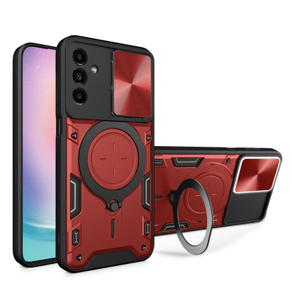 CD Texture Sliding Camshield Magnetic Holder Phone Case, For Samsung Galaxy S24 FE 5G, For Samsung Galaxy S24+ 5G, For Samsung Galaxy S24 5G, For Samsung Galaxy A24 4G, For Samsung Galaxy A23 5G, For Samsung Galaxy A34 5G, For Samsung Galaxy A54 5G    ...