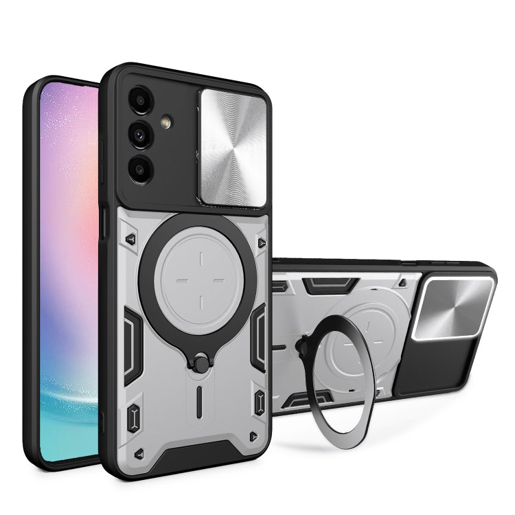 CD Texture Sliding Camshield Magnetic Holder Phone Case, For Samsung Galaxy S24 FE 5G, For Samsung Galaxy S24+ 5G, For Samsung Galaxy S24 5G, For Samsung Galaxy A24 4G, For Samsung Galaxy A23 5G, For Samsung Galaxy A34 5G, For Samsung Galaxy A54 5G    ...