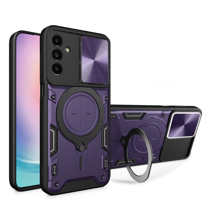 CD Texture Sliding Camshield Magnetic Holder Phone Case, For Samsung Galaxy S24 FE 5G, For Samsung Galaxy S24+ 5G, For Samsung Galaxy S24 5G, For Samsung Galaxy A24 4G, For Samsung Galaxy A23 5G, For Samsung Galaxy A34 5G, For Samsung Galaxy A54 5G    ...