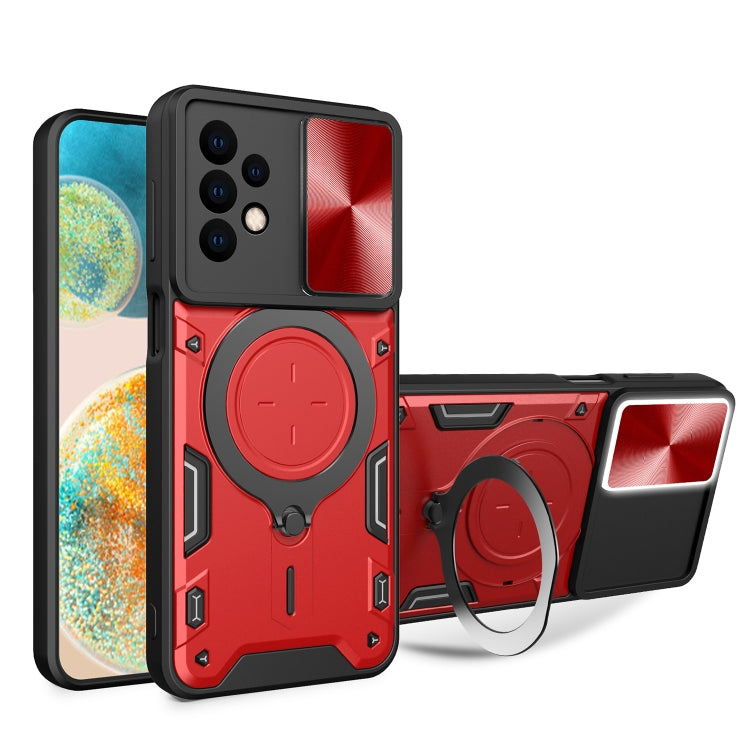 CD Texture Sliding Camshield Magnetic Holder Phone Case, For Samsung Galaxy S24 FE 5G, For Samsung Galaxy S24+ 5G, For Samsung Galaxy S24 5G, For Samsung Galaxy A24 4G, For Samsung Galaxy A23 5G, For Samsung Galaxy A34 5G, For Samsung Galaxy A54 5G    ...