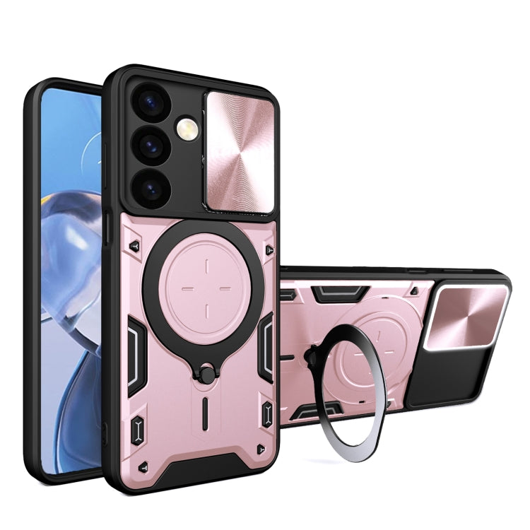 CD Texture Sliding Camshield Magnetic Holder Phone Case, For Samsung Galaxy S24 FE 5G, For Samsung Galaxy S24+ 5G, For Samsung Galaxy S24 5G, For Samsung Galaxy A24 4G, For Samsung Galaxy A23 5G, For Samsung Galaxy A34 5G, For Samsung Galaxy A54 5G    ...