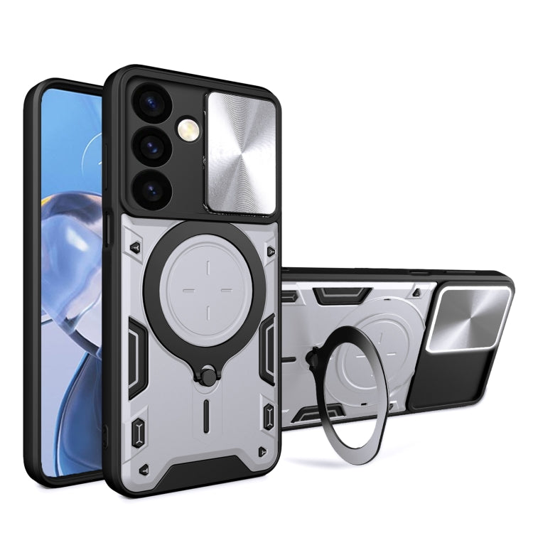 CD Texture Sliding Camshield Magnetic Holder Phone Case, For Samsung Galaxy S24 FE 5G, For Samsung Galaxy S24+ 5G, For Samsung Galaxy S24 5G, For Samsung Galaxy A24 4G, For Samsung Galaxy A23 5G, For Samsung Galaxy A34 5G, For Samsung Galaxy A54 5G    ...
