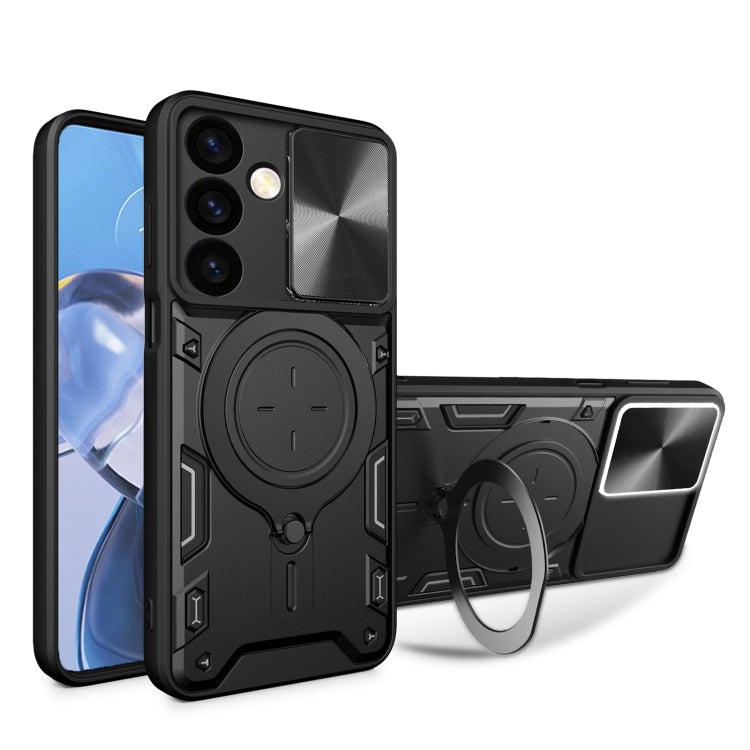 CD Texture Sliding Camshield Magnetic Holder Phone Case, For Samsung Galaxy S24 FE 5G, For Samsung Galaxy S24+ 5G, For Samsung Galaxy S24 5G, For Samsung Galaxy A24 4G, For Samsung Galaxy A23 5G, For Samsung Galaxy A34 5G, For Samsung Galaxy A54 5G    ...