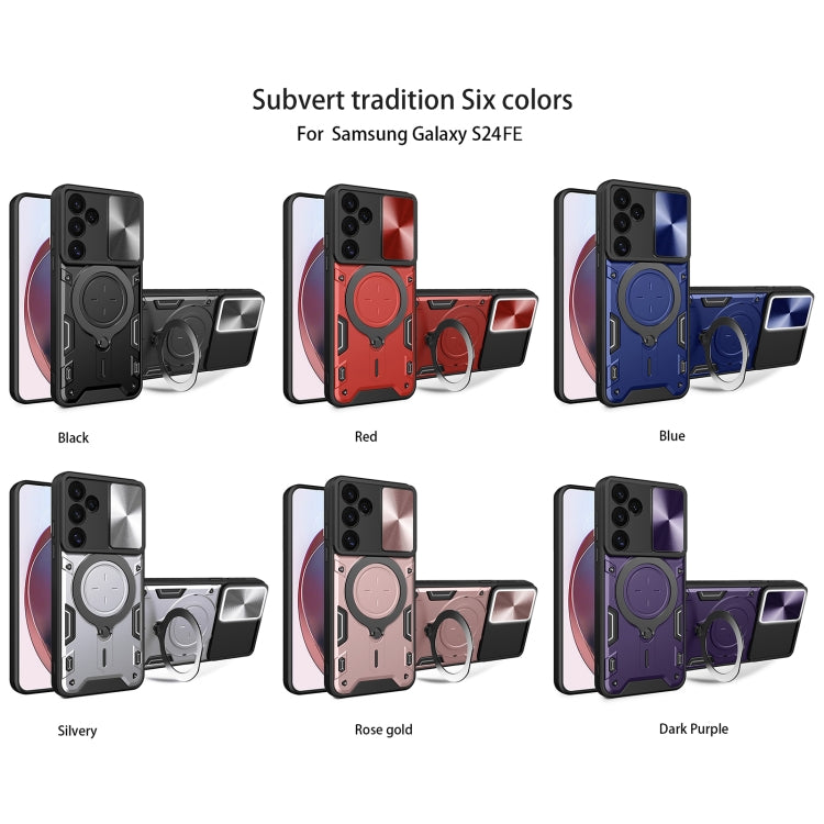 CD Texture Sliding Camshield Magnetic Holder Phone Case, For Samsung Galaxy S24 FE 5G, For Samsung Galaxy S24+ 5G, For Samsung Galaxy S24 5G, For Samsung Galaxy A24 4G, For Samsung Galaxy A23 5G, For Samsung Galaxy A34 5G, For Samsung Galaxy A54 5G    ...