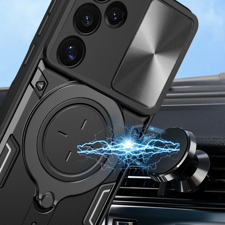 CD Texture Sliding Camshield Magnetic Holder Phone Case, For Samsung Galaxy S24 FE 5G, For Samsung Galaxy S24+ 5G, For Samsung Galaxy S24 5G, For Samsung Galaxy A24 4G, For Samsung Galaxy A23 5G, For Samsung Galaxy A34 5G, For Samsung Galaxy A54 5G    ...