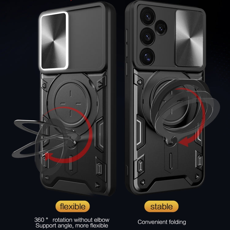 CD Texture Sliding Camshield Magnetic Holder Phone Case, For Samsung Galaxy S24 FE 5G, For Samsung Galaxy S24+ 5G, For Samsung Galaxy S24 5G, For Samsung Galaxy A24 4G, For Samsung Galaxy A23 5G, For Samsung Galaxy A34 5G, For Samsung Galaxy A54 5G    ...