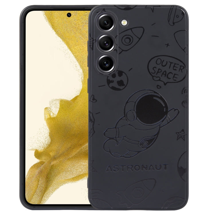 Astronaut Pattern Silicone Straight Edge Phone Case, For Samsung Galaxy S20 Ultra 5G, For Samsung Galaxy A54 5G, For Samsung Galaxy S20 FE, For Samsung Galaxy S10, For Samsung Galaxy S10+, For Samsung Galaxy A91