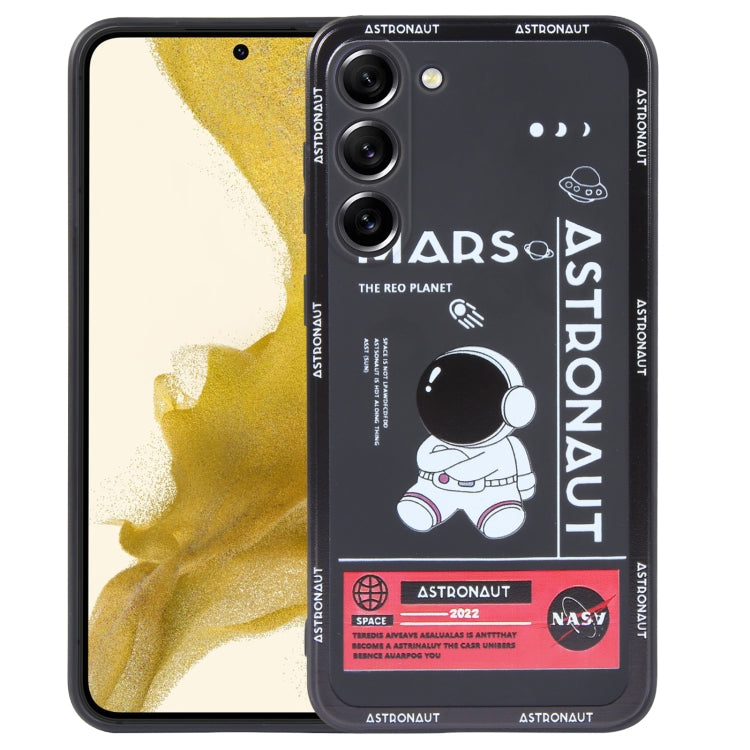 Astronaut Pattern Silicone Straight Edge Phone Case, For Samsung Galaxy A51, For Samsung Galaxy A50, For Samsung Galaxy A32 5G, For Samsung Galaxy A32 4G, For Samsung Galaxy A23 4G, For Samsung Galaxy A22 5G