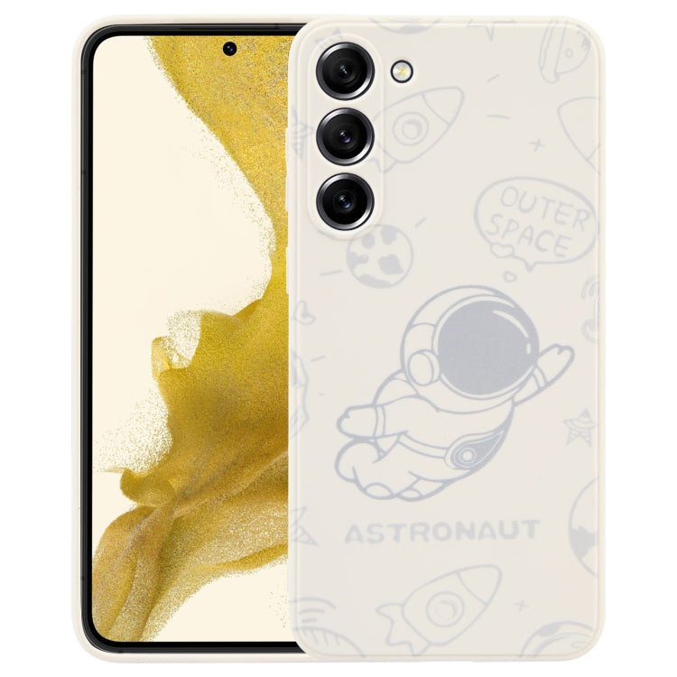 Astronaut Pattern Silicone Straight Edge Phone Case, For Samsung Galaxy A02s 164.2mm, For Samsung Galaxy A02, For Samsung Galaxy A21s