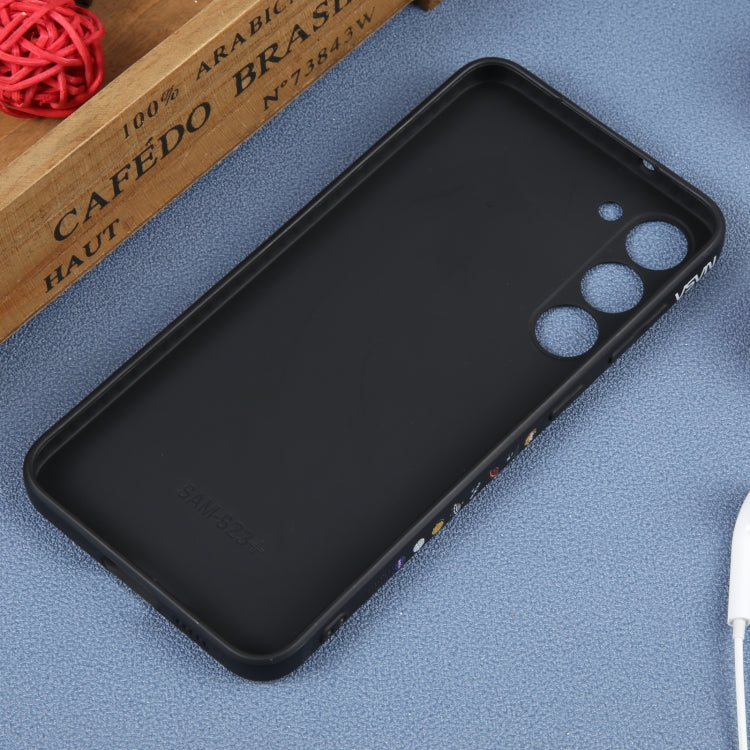 Astronaut Pattern Silicone Straight Edge Phone Case, For Samsung Galaxy A24, For Samsung Galaxy S21 Ultra 5G, For Samsung Galaxy S20, For Samsung Galaxy A14, For Samsung Galaxy A34 5G, For Samsung Galaxy S20+