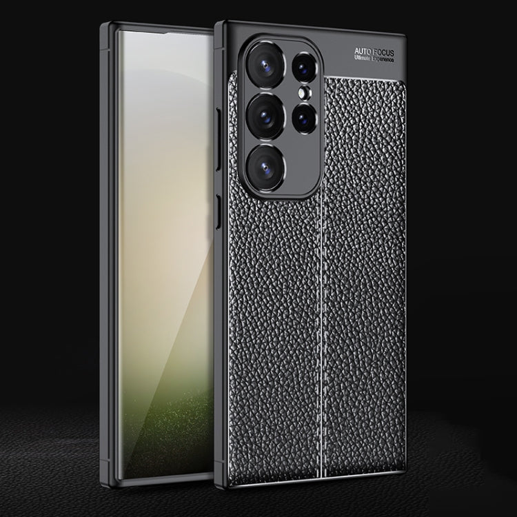 Litchi Texture Shockproof TPU Phone Case, For Samsung Galaxy S24 Ultra 5G, For Samsung Galaxy M34 5G, For Samsung Galaxy A05, For Samsung Galaxy A35, For Samsung Galaxy A55, For Samsung Galaxy A25 5G, For Samsung Galaxy S24+ 5G, For Samsung Galaxy A05s...