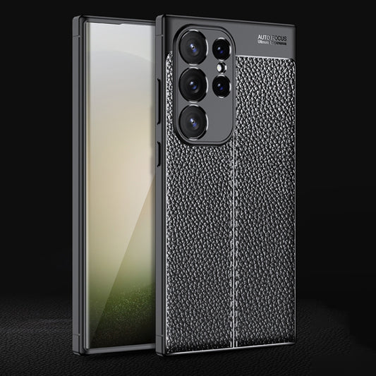Litchi Texture Shockproof TPU Phone Case, For Samsung Galaxy S24 Ultra 5G, For Samsung Galaxy M34 5G, For Samsung Galaxy A05, For Samsung Galaxy A35, For Samsung Galaxy A55, For Samsung Galaxy A25 5G, For Samsung Galaxy S24+ 5G, For Samsung Galaxy A05s...