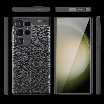 Litchi Texture Shockproof TPU Phone Case, For Samsung Galaxy S24 Ultra 5G, For Samsung Galaxy M34 5G, For Samsung Galaxy A05, For Samsung Galaxy A35, For Samsung Galaxy A55, For Samsung Galaxy A25 5G, For Samsung Galaxy S24+ 5G, For Samsung Galaxy A05s...