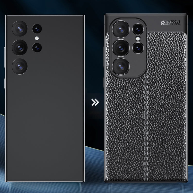 Litchi Texture Shockproof TPU Phone Case, For Samsung Galaxy S24 Ultra 5G, For Samsung Galaxy M34 5G, For Samsung Galaxy A05, For Samsung Galaxy A35, For Samsung Galaxy A55, For Samsung Galaxy A25 5G, For Samsung Galaxy S24+ 5G, For Samsung Galaxy A05s...