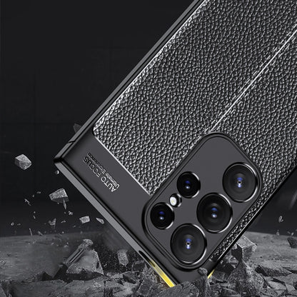 Litchi Texture Shockproof TPU Phone Case, For Samsung Galaxy S24 Ultra 5G, For Samsung Galaxy M34 5G, For Samsung Galaxy A05, For Samsung Galaxy A35, For Samsung Galaxy A55, For Samsung Galaxy A25 5G, For Samsung Galaxy S24+ 5G, For Samsung Galaxy A05s...
