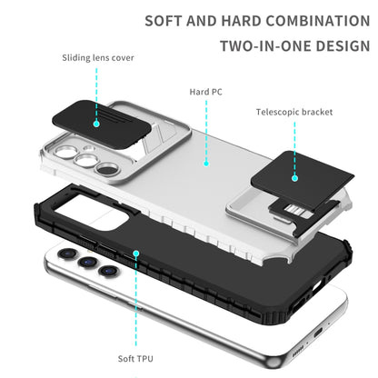 Stereoscopic Holder Sliding Camshield Phone Case, For Samsung Galaxy A34 5G, For Samsung Galaxy A54 5G, For Samsung Galaxy A14 5G, For Samsung Galaxy S20 FE, For Samsung Galaxy A23 4G, For Samsung Galaxy S22+ 5G
