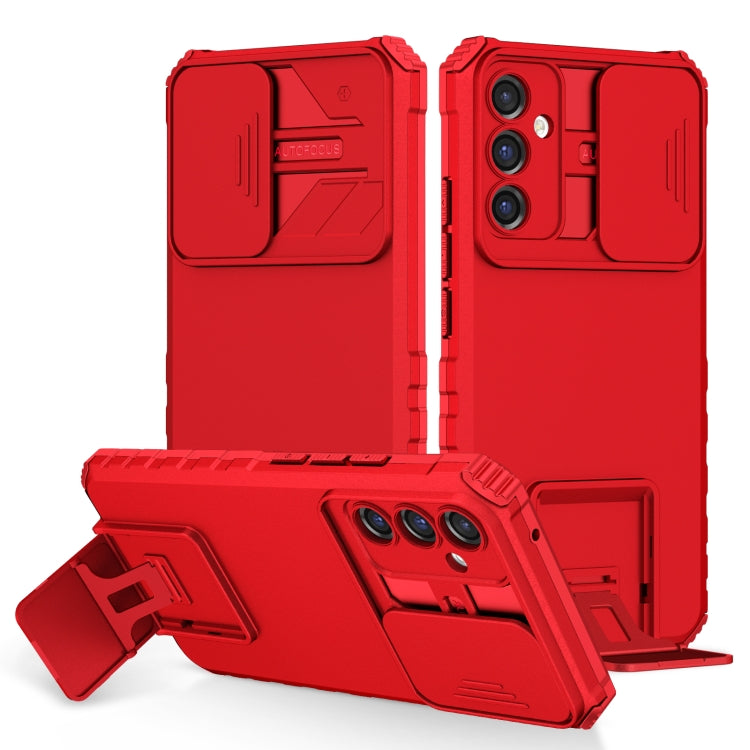 Stereoscopic Holder Sliding Camshield Phone Case, For Samsung Galaxy A34 5G, For Samsung Galaxy A54 5G, For Samsung Galaxy A14 5G, For Samsung Galaxy S20 FE, For Samsung Galaxy A23 4G, For Samsung Galaxy S22+ 5G