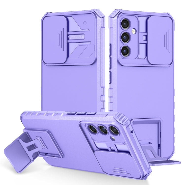 Stereoscopic Holder Sliding Camshield Phone Case, For Samsung Galaxy A34 5G, For Samsung Galaxy A54 5G, For Samsung Galaxy A14 5G, For Samsung Galaxy S20 FE, For Samsung Galaxy A23 4G, For Samsung Galaxy S22+ 5G