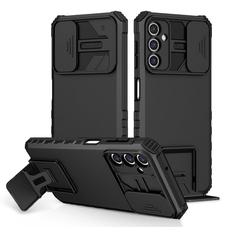 Stereoscopic Holder Sliding Camshield Phone Case, For Samsung Galaxy A34 5G, For Samsung Galaxy A54 5G, For Samsung Galaxy A14 5G, For Samsung Galaxy S20 FE, For Samsung Galaxy A23 4G, For Samsung Galaxy S22+ 5G
