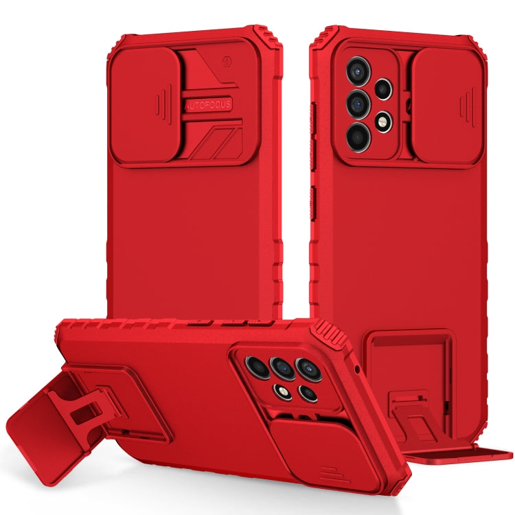 Stereoscopic Holder Sliding Camshield Phone Case, For Samsung Galaxy S22 5G, For Samsung Galaxy A52 5G, For Samsung Galaxy A05, For Samsung Galaxy A05s, For Samsung Galaxy A15 5G, For Samsung Galaxy S24 5G