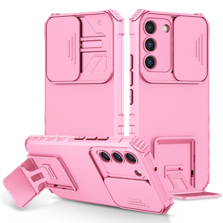 Stereoscopic Holder Sliding Camshield Phone Case, For Samsung Galaxy S22 5G, For Samsung Galaxy A52 5G, For Samsung Galaxy A05, For Samsung Galaxy A05s, For Samsung Galaxy A15 5G, For Samsung Galaxy S24 5G