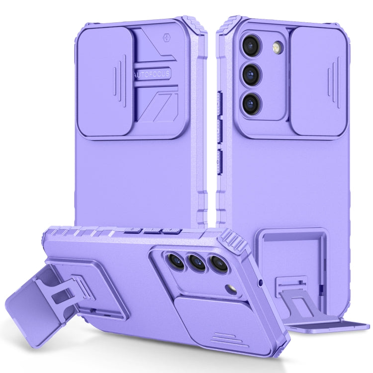 Stereoscopic Holder Sliding Camshield Phone Case, For Samsung Galaxy S22 5G, For Samsung Galaxy A52 5G, For Samsung Galaxy A05, For Samsung Galaxy A05s, For Samsung Galaxy A15 5G, For Samsung Galaxy S24 5G
