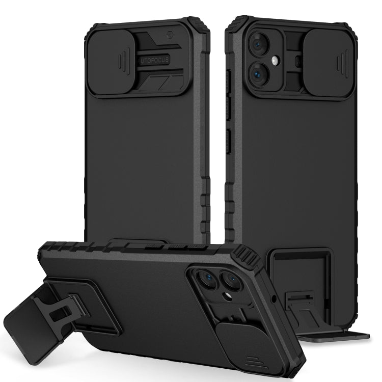 Stereoscopic Holder Sliding Camshield Phone Case, For Samsung Galaxy S22 5G, For Samsung Galaxy A52 5G, For Samsung Galaxy A05, For Samsung Galaxy A05s, For Samsung Galaxy A15 5G, For Samsung Galaxy S24 5G