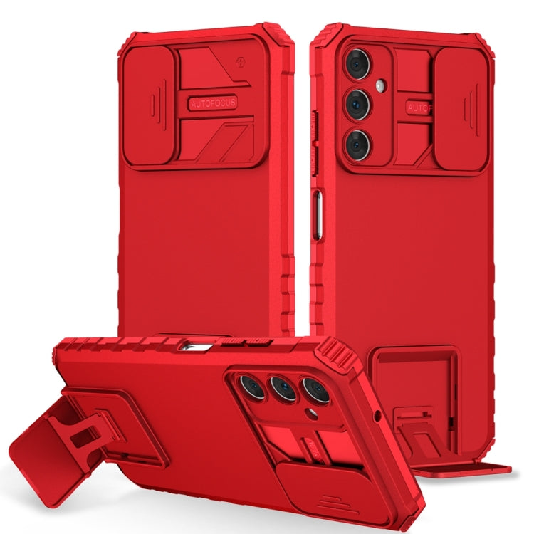 Stereoscopic Holder Sliding Camshield Phone Case, For Samsung Galaxy S22 5G, For Samsung Galaxy A52 5G, For Samsung Galaxy A05, For Samsung Galaxy A05s, For Samsung Galaxy A15 5G, For Samsung Galaxy S24 5G